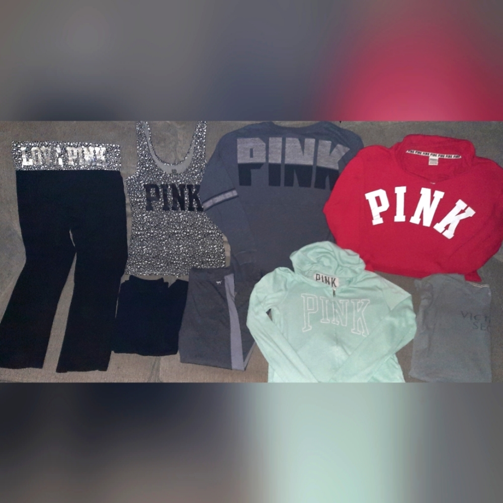 PINK BY VICTORIAS SECRET LOT ALL SIZE LARGE